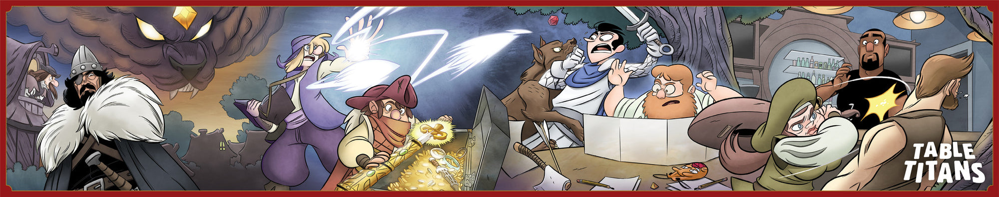 Table Titans Game Master Screen – Toonhound Studios